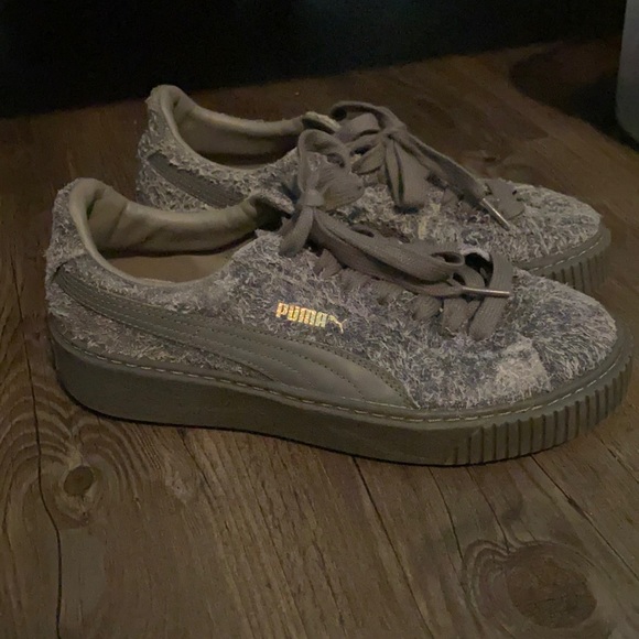 Puma X Daniëlle Cathari Suede Fuzzy Sneakers